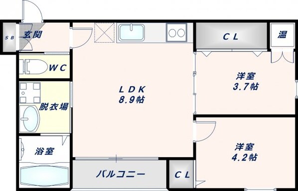 エースガーデンハイツⅠの物件間取画像